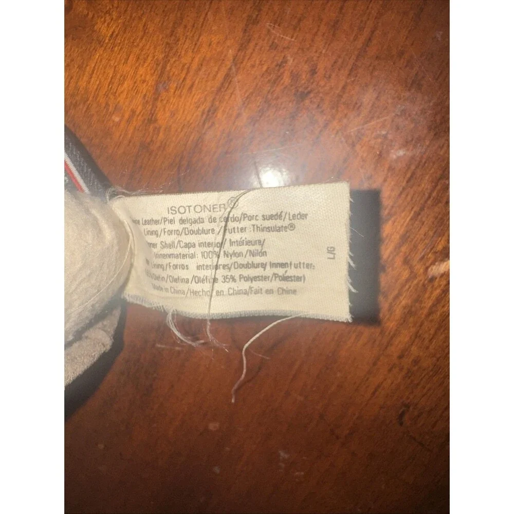 Thinsulate Womens Gloves Large Black Pigskin